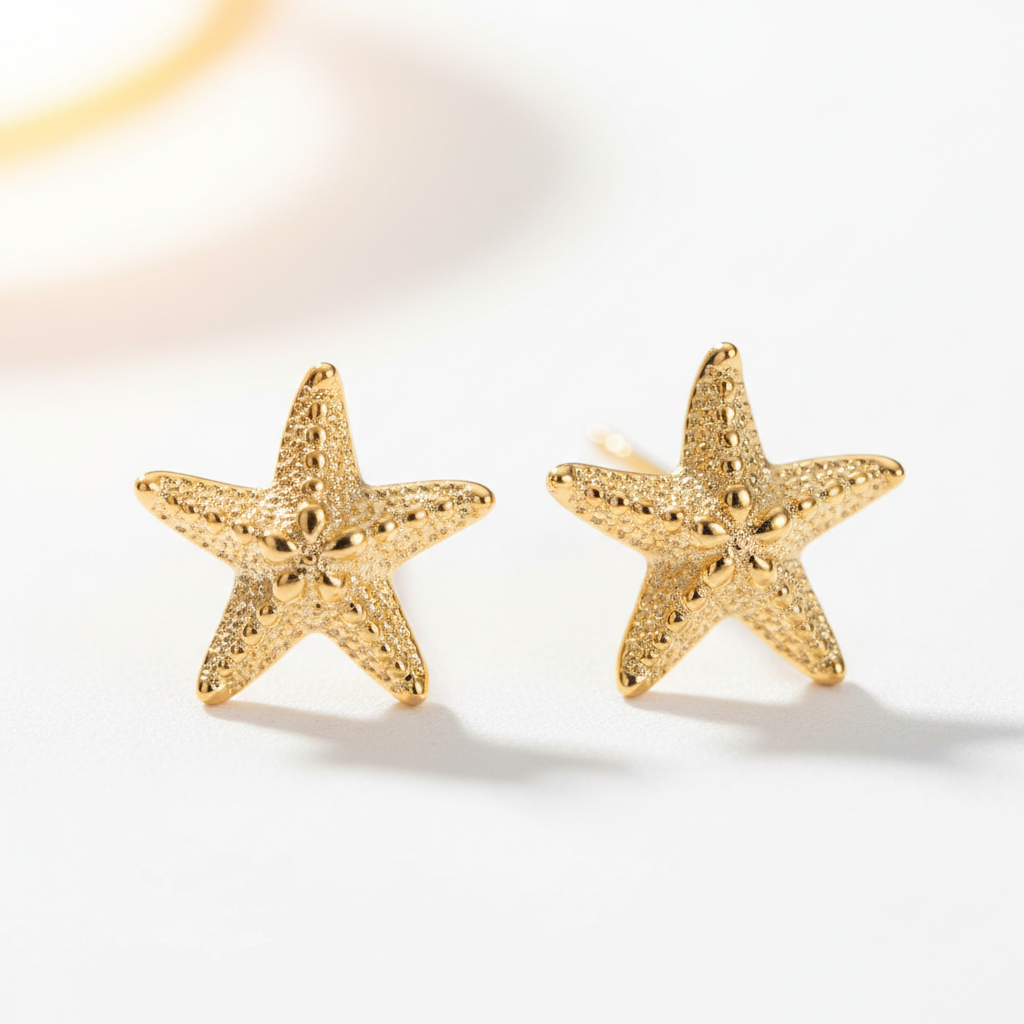 Starfish Post Earrings
